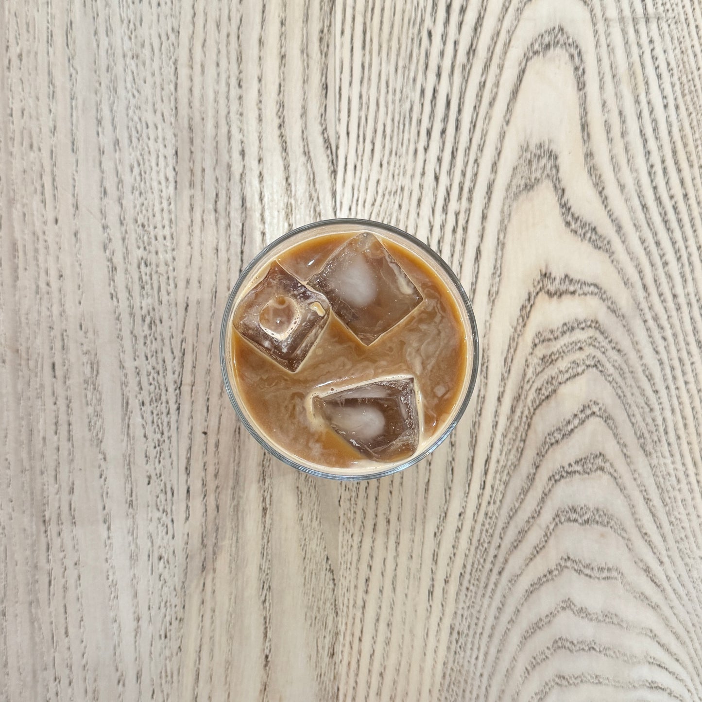 Iced White Coffee in a glass at Heath Street Bakehouse
